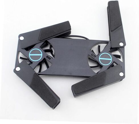STOBOK 2Pcs USB Laptop Cooling Pad with Dual Fans Ventilated Support for All Laptops Slip Design for Travel and Business Use Efficient Heat Dissipation in Saudi Arabia