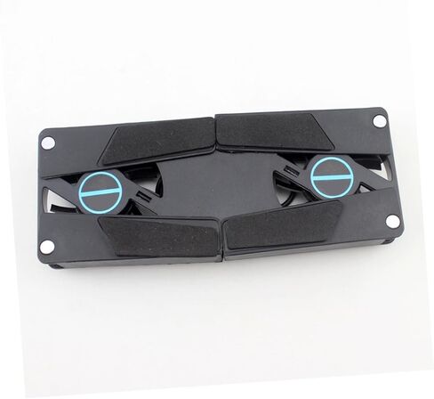 STOBOK 2Pcs USB Laptop Cooling Pad with Dual Fans Ventilated Support for All Laptops Slip Design for Travel and Business Use Efficient Heat Dissipation in Saudi Arabia