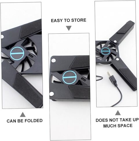 حامل تبريد للكمبيوتر المحمول USB قطعتين من Housoutil مع تصميم منزلق، وسادة تبريد محمولة للكمبيوتر المحمول للمسافرين والطلاب والمسافرين لأجهزة الكمبيوتر المحمولة in Kuwait
