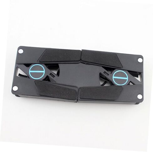 TEHAUX 2Pcs USB Laptop Cooling Pad with Dual Fans Slip Support Base Quiet Operation Portable Folding Design for All Laptop for Use in Saudi Arabia