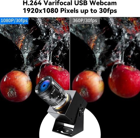 Starvis Ultra Low Light USB Camera 0.0001Lux 1080P H.264 3X 3.6-10mm Manual Zoom Close up Lens, HDR Full Color Night Vision Security Industrial Webcam Plugfor Windows Linux Mac Jetson Nano in Saudi Arabia