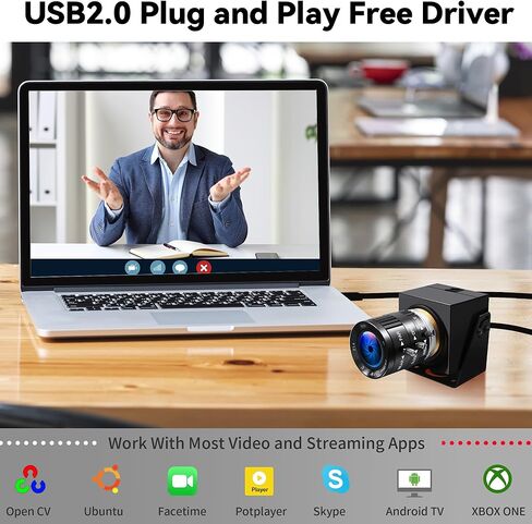 Starvis Ultra Low Light USB Camera 0.0001Lux 1080P H.264 3X 3.6-10mm Manual Zoom Close up Lens, HDR Full Color Night Vision Security Industrial Webcam Plugfor Windows Linux Mac Jetson Nano in Saudi Arabia