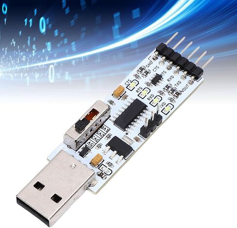 ASHATA USB TTL Module Serial Converter Adapter Module, Serial Adapter, Support 5V 3.3V 2.5V 1.8V TTL Levels, for RX TX CTS RTS DTR in Saudi Arabia