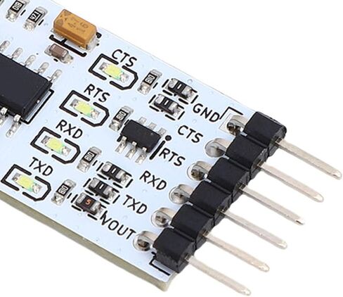 ASHATA USB TTL Module Serial Converter Adapter Module, Serial Adapter, Support 5V 3.3V 2.5V 1.8V TTL Levels, for RX TX CTS RTS DTR in Saudi Arabia