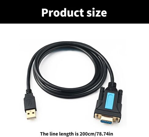USB to RS232 Adapter USB 2.0 Male to RS232 Female DB9 Serial Converter Cable with PL2303 Chipset for Cashier Register in Saudi Arabia