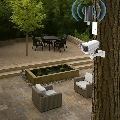 Boobrie 2x2 MIMO Outdoor WiFi Antenna 5G/4G LTE 700-3800MHz & WiFi 2.4-2.5GHz Omnidirectional WiFi Antenna with 6.56ft SMA Cables TS9 Adapter for IoT/Router/Networking/Tracking Equipment in Saudi Arabia
