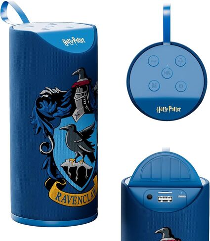 Harry Potter Gryffindor Wireless Bluetooth Speaker, IPX4 Water Resistant, 3 Hr Playtime, FM Radio + SD Slot, Officially Licensed | Harry Potter Gifts for Women, Men, Kids & All Fans of Gryffindor in Kuwait