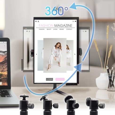 شاشة Kado المحمولة 15.6 بوصة FHD 1080p VESA/Clamp مجموعة حامل ثلاثي القوائم، شاشة ألعاب USB-C HDMI فائقة النحافة IPS مكبرات صوت مدمجة، شاشة خارجية لأجهزة الكمبيوتر المحمول والهاتف Mac Xbox PS4/PS5 Switch in Saudi Arabia