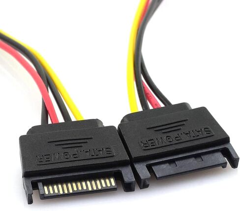 4Pin to 15pin SATA Power Socket Cable For VCR IP Camera Hard Disk Power 18CM in Saudi Arabia