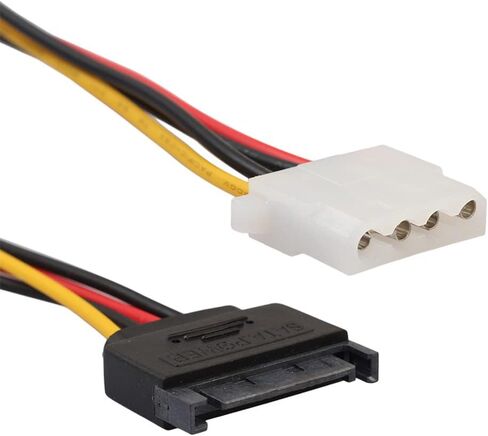 4Pin to 15pin SATA Power Socket Cable For VCR IP Camera Hard Disk Power 18CM in Saudi Arabia