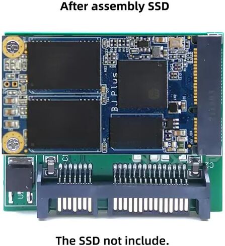 NFHK Low Profile 50Pin mSATA 3050 SSD 5x3cm to 2.5" SATA 3.0 22Pin Disk Adapter 6Gbps PCBA in Saudi Arabia