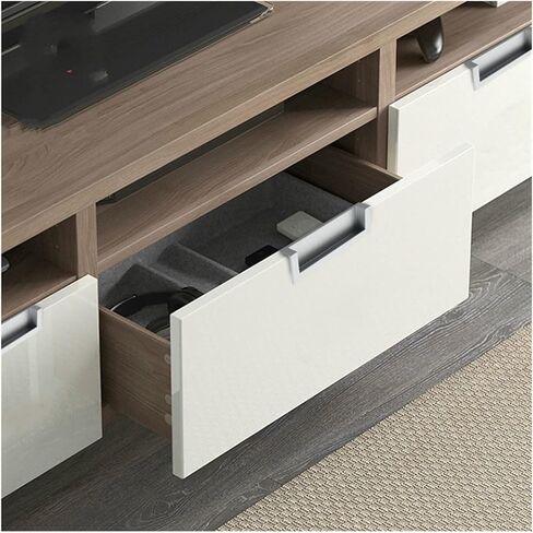 Cabinet Drawer Handle Secret Door Handle Zinc Alloy Embedded Pull Cover Base Cabinet Handle Black Bronze Furniture Handle Hardware(Black) in Saudi Arabia