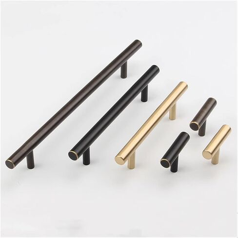 Cabinet Drawer Handle Modern Minimalist Copper Cabinet Door Handle Solid Cabinet Wardrobe Drawer Long Handle(Copper Color,Hole Pitch320MM) in Saudi Arabia
