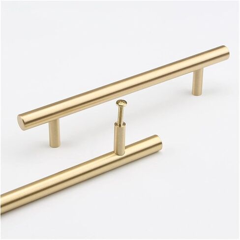 Cabinet Drawer Handle Modern Minimalist Copper Cabinet Door Handle Solid Cabinet Wardrobe Drawer Long Handle(Copper Color,Hole Pitch320MM) in Saudi Arabia