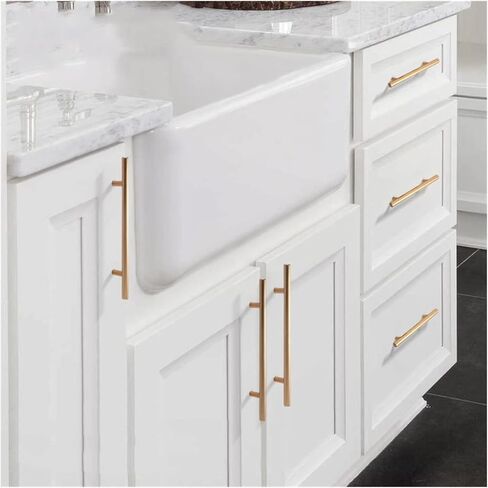 Cabinet Drawer Handle Modern Minimalist Copper Cabinet Door Handle Solid Cabinet Wardrobe Drawer Long Handle(Copper Color,Hole Pitch320MM) in Saudi Arabia