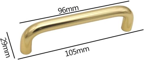 Cabinet Drawer Handle Solid Aluminum Furniture Small Handle Hardware Kitchen Bathroom Cabinet Door Handle Drawer Handle Cabinet Handle Door Handle(96 Holes-Gold) in Saudi Arabia