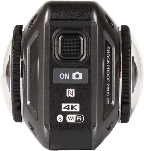 Nikon KeyMission 4K 360 Action Camera with Dual-Lens Recording, Electronic Vibration Reduction, Waterproof Shockproof Design for Travel, Sports + 50-in-1 Accessory Kit + More (66 Pc. Kit) (Renewed) in Saudi Arabia