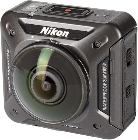Nikon KeyMission 4K 360 Action Camera with Dual-Lens Recording, Electronic Vibration Reduction, Waterproof Shockproof Design for Travel, Sports + 50-in-1 Accessory Kit + More (66 Pc. Kit) (Renewed) in Saudi Arabia