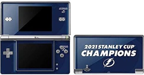 ملصق Skinit المخصص للألعاب متوافق مع DS Lite - تصميم تامبا باي لايتنينج لأبطال كأس ستانلي NHL 2021 المرخص رسميًا in Kuwait
