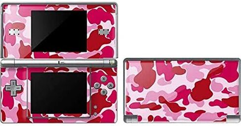 ملصق Skinit المخصص للألعاب متوافق مع DS Lite - سكينيت مرخص رسميًا ومصمم في الأصل بتصميم Pink Street Camo in Kuwait