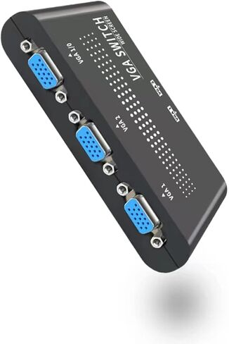 124*75*24 مللي متر 2 منافذ VGA SVGA رصد تقاسم التبديل صندوق حافظة LCD PC 2 في 1 خارج أو 1 في 2 خارج ملحق in Kuwait