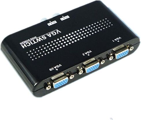 حافظة صندوق تبديل مشاركة شاشة VGA SVGA متينة بمنفذين لشاشة عرض LCD PC in Saudi Arabia
