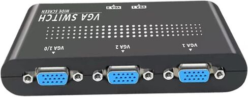 حافظة صندوق تبديل مشاركة شاشة VGA SVGA متينة بمنفذين لشاشة عرض LCD PC in Saudi Arabia