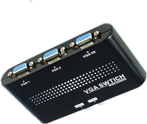 حافظة صندوق تبديل مشاركة شاشة VGA SVGA متينة بمنفذين لشاشة عرض LCD PC in Saudi Arabia