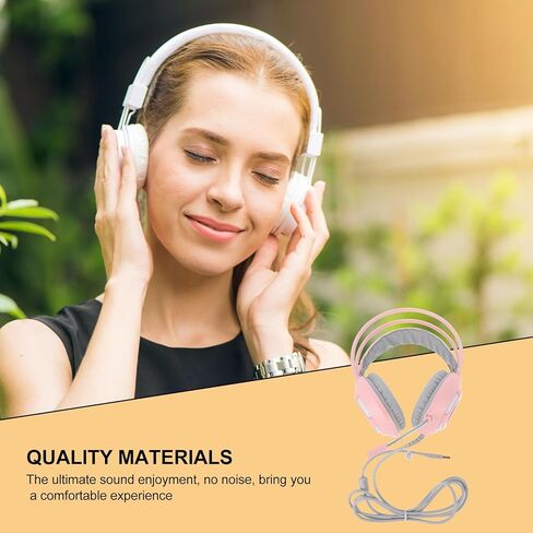 Wired Pink Ax120 Gaming Headset PC Stereo Head-Mounted Headphones Closed-Back Design for Home and Computer Use in Saudi Arabia