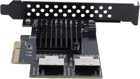 بطاقة Jectse PCIe إلى بطاقة ATA التسلسلية، بطاقة توسيع 9 منافذ بسرعة 6 جيجابت في الثانية مع 2 SFF8087 MiniSAS إلى 8 منافذ، للكمبيوتر المكتبي NAS 10 11 in Kuwait