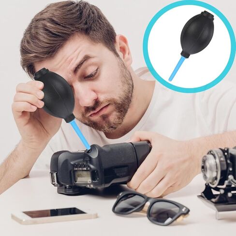 3pcs Air Blower Dust for Camera Lens Sensor and Filters, Portable Mini Compressed Air Pump for DSLR Photography and Electronics Cleaning in Kuwait