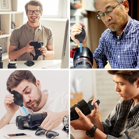 3pcs Air Blower Dust for Camera Lens Sensor and Filters, Portable Mini Compressed Air Pump for DSLR Photography and Electronics Cleaning in Kuwait