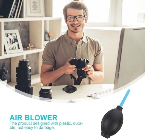 3pcs Air Blower Dust for Camera Lens Sensor and Filters, Portable Mini Compressed Air Pump for DSLR Photography and Electronics Cleaning in Kuwait