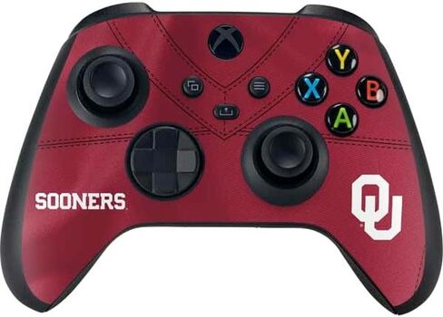 Skinit Decal Gaming Skin Compatible with Xbox Series X Controller - Officially Licensed University of Oklahoma Boomer Sooner Design in Saudi Arabia