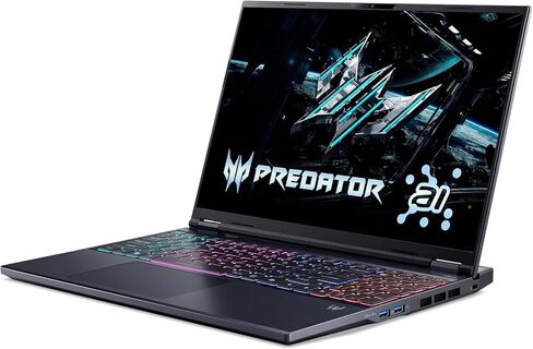 acer Predator Helios Neo 16" AI Gaming Laptop, Intel Core Ultra 9 275HX, NVIDIA GeForce RTX 5070 Ti (Up to 992 AI Tops), 2560×1600 240Hz, 32GB DDR5 2TB SSD, Windows 11, w/Mouse pad in Saudi Arabia