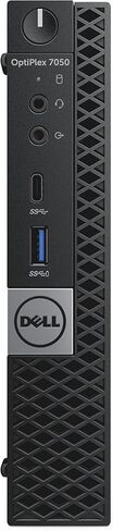 كمبيوتر مكتبي صغير Dell OptiPlex 7050، Intel Core i7-6700، ذاكرة وصول عشوائي 8 جيجابايت، 256 جيجابايت SSD، لوحة مفاتيح وماوس، Windows 11 Pro (متجدد) in Kuwait