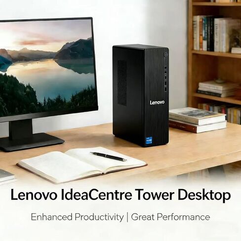 Lenovo IdeaCentre Liter Tower Desktop Computer • 20-core Intel Core i7-14700 Processor • 16GB DDR5 • 512GB SSD • Office 365 for The Web • HDMI + VGA, Wi-Fi 6 • Wired Keyboard & Mouse • Windows 11 in Saudi Arabia
