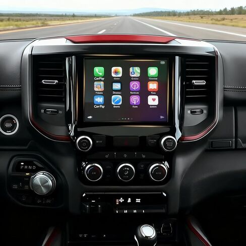 ستيريو سيارة 8.4 بوصة لسيارة دودج تشالنجر 2015-2017 2015-2021 مع Carplay Android Auto، شاشة تعمل باللمس ترقية راديو GPS Navi، WiFi، Bluetooth، FM، EQ، Mic، كاميرا احتياطية، 2 + 32 جيجابايت in Saudi Arabia