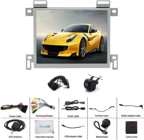 ستيريو سيارة 8.4 بوصة لسيارة دودج تشالنجر 2015-2017 2015-2021 مع Carplay Android Auto، شاشة تعمل باللمس ترقية راديو GPS Navi، WiFi، Bluetooth، FM، EQ، Mic، كاميرا احتياطية، 2 + 32 جيجابايت in Saudi Arabia