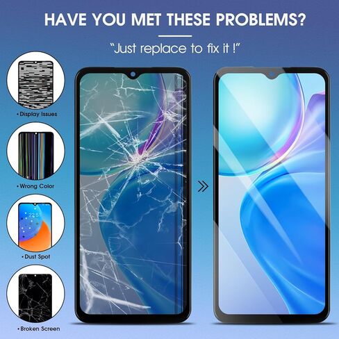Incell Screen Replacement for Samsung Galaxy A16 4G A165 SM-A165F SM-A165F/DS SM-A165M 6.6" LCD Display Touch Digitizer Glass Assembly - Black with Frame - NO Fingerprint (Not for A16 5G) in Saudi Arabia