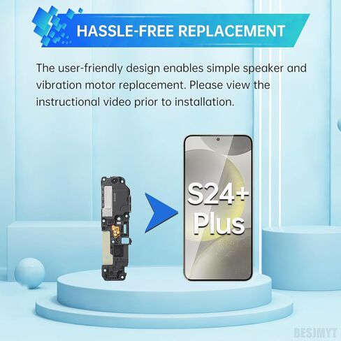 لهاتف Samsung Galaxy S24+ Plus استبدال محرك اهتزاز مكبر الصوت مع دعامة صوت واضح لنغمات الرنين استبدال إصلاح أجزاء مكبر الصوت لهاتف Samsung s24+ Plus SM-S926U in Saudi Arabia