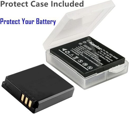Kastar 2-Pack CGA-S005 Battery Replacement for Panasonic Lumix DMC- FX07, Lumix DMC- FX10, Lumix DMC- FX100, Lumix DMC- FX12, Lumix DMC- FX150, Lumix DMC- FX180, Lumix DMC- FX3, Lumix DMC- FX50 Camera in Saudi Arabia
