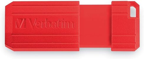 محرك أقراص فلاش Verbatim Pinstripe سعة 128 جيجابايت USB 2.0 من النوع A، أحمر وأزرق، 2/عبوة (70391) in Kuwait