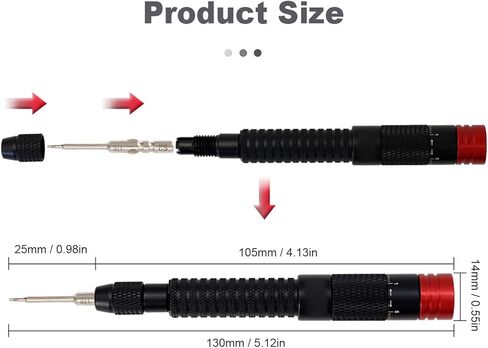 مجموعة الالتواء Yunseity، 0.3-0.55kgf.cm قابلة للتعديل مع لقم H4mmx40mm، أداة متعددة لأجهزة الكمبيوتر المكتبية وأجهزة الكمبيوتر المحمولة والهواتف الذكية والكاميرات in Saudi Arabia