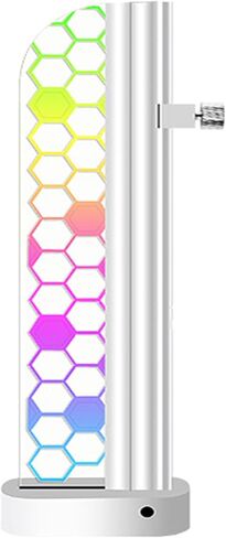 PANO-MOUNTS 5V 3-Pin ARGB Addressable RGB GPU Support Bracket Silver - Sliding Adjustable Height Magnetic Base with Acrylic for Graphics and Video Cards in Saudi Arabia
