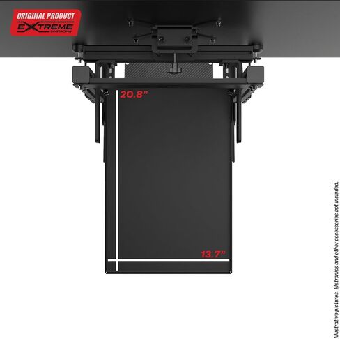 جهاز الكمبيوتر/وحدة التحكم Extreme Simracing 4.0 - منصة خلفية شديدة التحمل للهيكل 4.0 | يناسب أجهزة الكمبيوتر ووحدات التحكم ذات البرج الكامل | إدارة الكابلات | قاعدة من الفولاذ المقوى (تدعم ما يصل إلى 66 رطلاً) in Kuwait