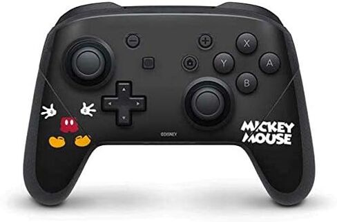 ملصق Skinit المخصص للألعاب متوافق مع وحدة تحكم Nintendo Switch Pro - تصميم جسم ميكي ماوس مرخص رسميًا من ديزني in Saudi Arabia