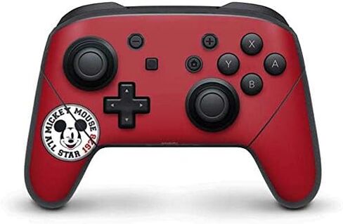 ملصق Skinit المخصص للألعاب متوافق مع وحدة تحكم Nintendo Switch Pro - تصميم جسم ميكي ماوس مرخص رسميًا من ديزني in Saudi Arabia