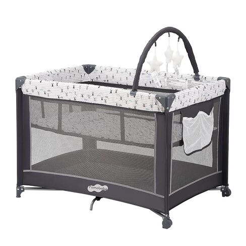 Pamo Babe Pack and Play with Bassinet, Portable Playard for Baby in Saudi Arabia
