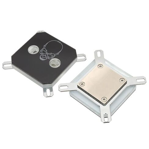 CPU Water Block, G1/4 Thread CPU Cooling Block for Computer, Copper Acrylic Electroplating Accurate Hole Positions CPU Water Cooling Block Computer Accessories in Saudi Arabia